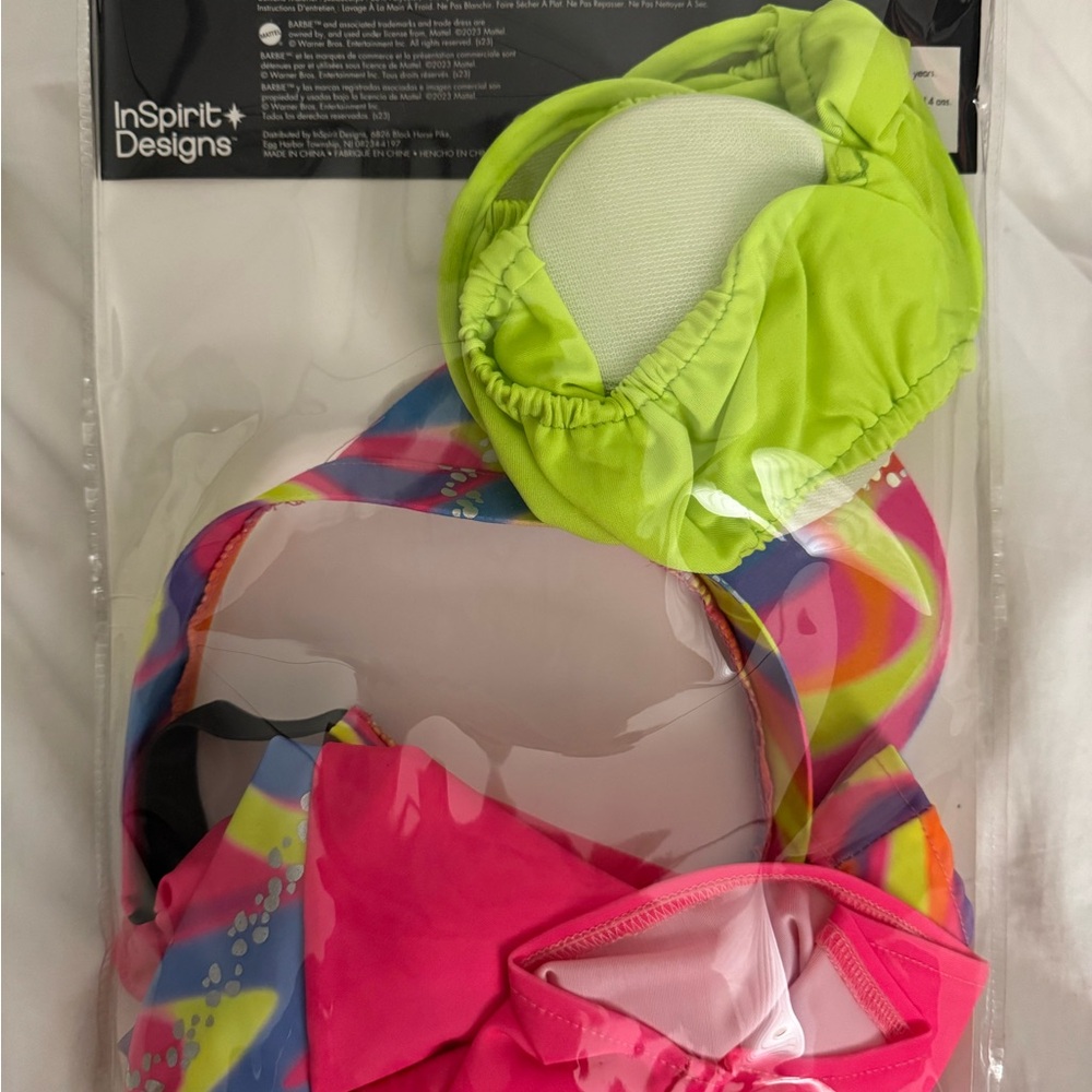 Spirit Skating Barbie Costume with Pink and Green Accents - Picture 2 of 2